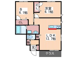 シャーメゾンfadenの物件間取画像